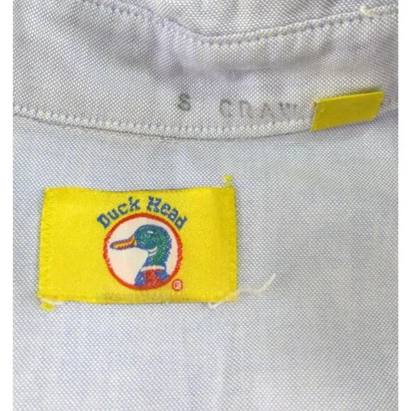 Duck Head Light Blue Long Sleeve Button Down Casual Shirt Xl USA Made - Picture 4 of 11